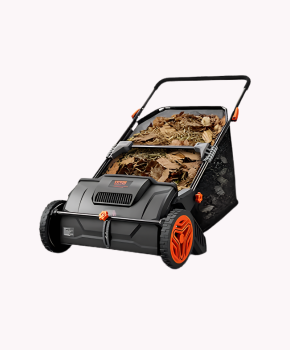 VEVOR Push Lawn Sweeper, 21inch Leaf